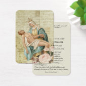 Maagd Mary Katholieke begrafenis Memorial Heilige Visitekaartje (Bureau)