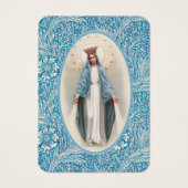 Maagd Mary Katholieke begrafenis Memorial Heilige  Visitekaartje (Voorkant)