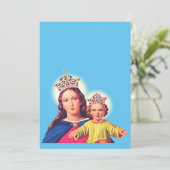 Maagd Mary koningin met Jezus Kaart (Staand voorkant)