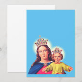Maagd Mary koningin met Jezus Kaart (Voorkant / Achterkant)