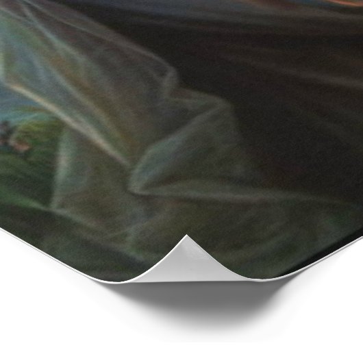 Maagd Mary Madonna, zonder blote ogen, met kind Je Poster (Hoek)