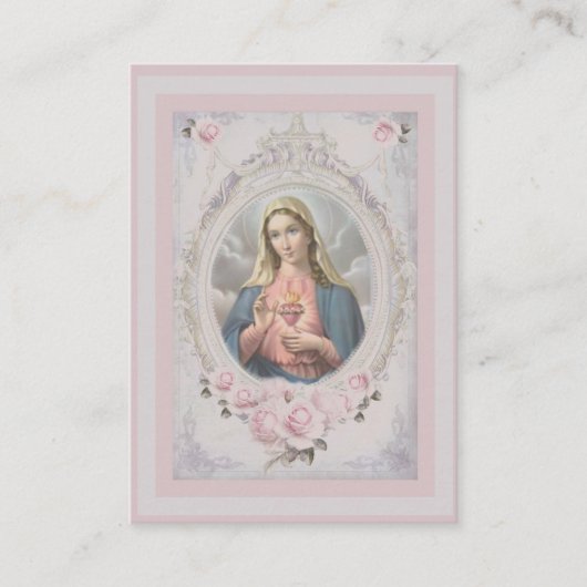  Maagd Mary Memorare Heilige Kaart Visitekaartje (Voorkant)