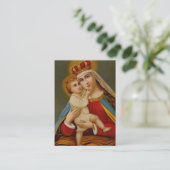Maagd Mary Memorare Heilige Kaart Visitekaartje (Staand voorkant)