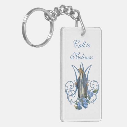 Maagd Mary Memorare is katholiek gebed  Sleutelhanger (Voorkant Links)