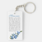 Maagd Mary Memorare is katholiek gebed Sleutelhanger (achterkant)