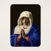 Maagd Mary Memorare Prayer zonder blote ogen Visitekaartje (Voorkant)