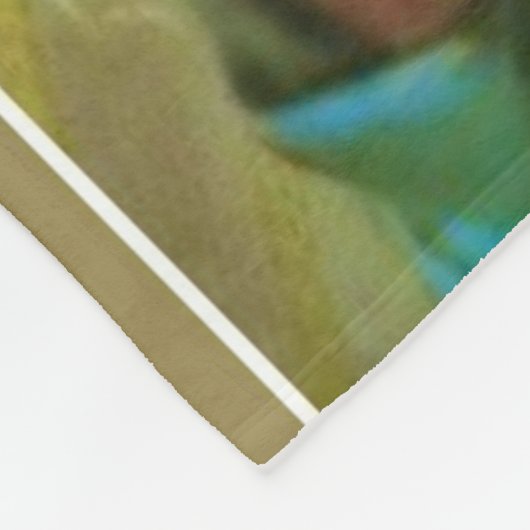 Maagd Mary met Angels die wordt bezet Fleece Deken (Hoek)