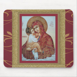 Maagd Mary met Christus Kind Mousepad ICON Muismat