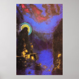 Maagd Mary met Corona Symbolist Painting - Redon Poster