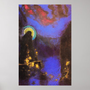 Maagd Mary met Corona Symbolist Painting - Redon Poster