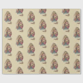 Maagd Mary Moeder Baby Jesus zonder blote maagd Cadeaupapier (Vlak)