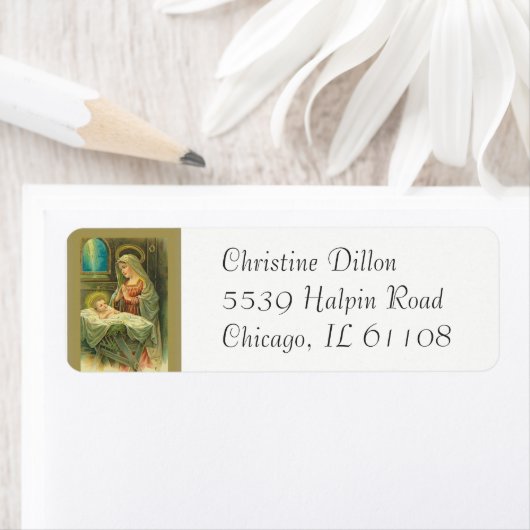 Maagd Mary Moeder Baby Jesus zonder blote maagd Etiket (Insitu)