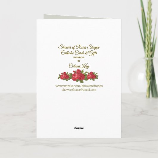 Maagd Mary Moeder Baby Jesus zonder blote maagd Kaart (Achterkant)