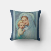 Maagd Mary Moeder Baby Jesus zonder blote maagd Kussen (Voorkant)