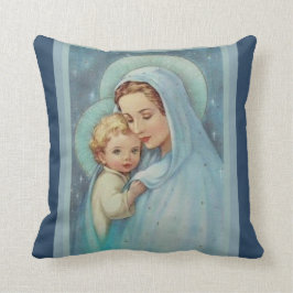 Maagd Mary Moeder Baby Jesus zonder blote maagd Kussen
