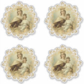 Maagd Mary Mount Carmel Jesus Religieuze Vinyl Sticker (Voorkant)