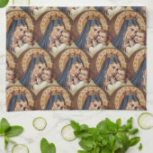 Maagd Mary Mount Carmel Jesus Theedoek (Gevouwen)