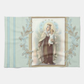 Maagd Mary Mount Carmel Jesus Theedoek (Horizontaal)