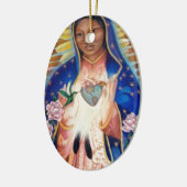 Maagd Mary - Onze dame van Guadalupe Keramisch Ornament (Links)