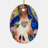 Maagd Mary - Onze dame van Guadalupe Keramisch Ornament (Voorkant)