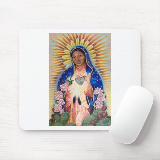 Maagd Mary - Onze dame van Guadalupe Muismat (Met muis)