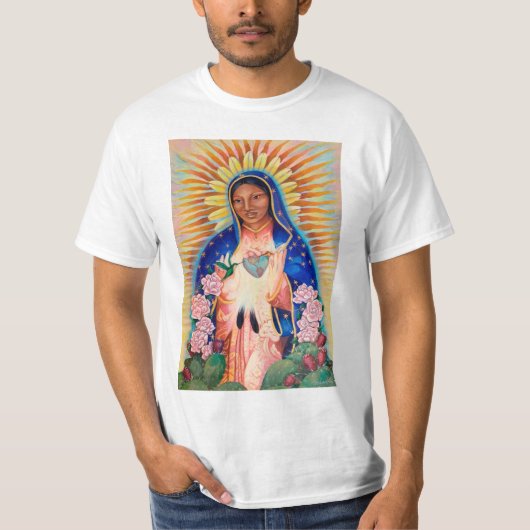 Maagd Mary - Onze dame van Guadalupe T-Shirt (Voorkant)