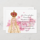 Maagd Mary - Onze Vrouwe Vatima - Christelijk Briefkaart (Voorkant / Achterkant)