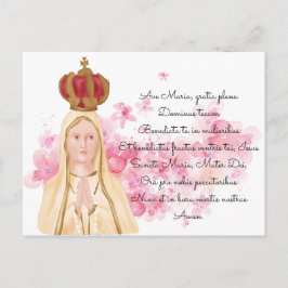 Maagd Mary - Onze Vrouwe Vatima - Christelijk Briefkaart