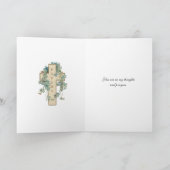 Maagd Mary Our Lady of Fatima Religious Floral C Kaart (Binnen)