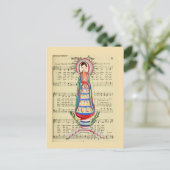  Maagd Mary Our Lady of Light Folk art Briefkaart (Staand voorkant)