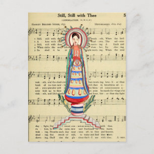 Maagd Mary Our Lady of Light Folk art Briefkaart