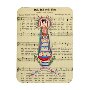  Maagd Mary Our Lady of Light Folk art Magneet