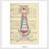  Maagd Mary Our Lady of Light Folk art Sticker (Vel)