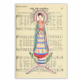  Maagd Mary Our Lady of Light Folk art Sticker (Voorkant)
