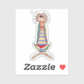  Maagd Mary Our Lady of Light Folk art Sticker (Vel)