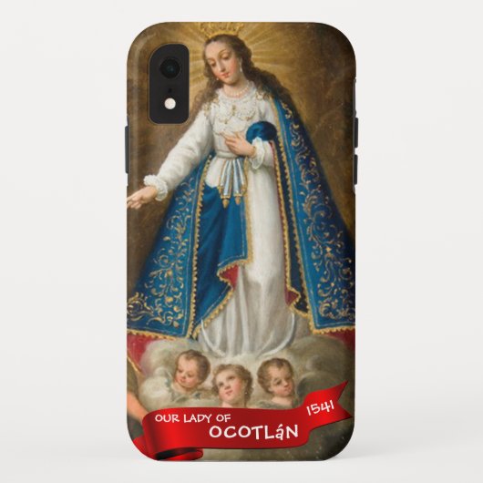 Maagd Mary Our Lady of Ocotlan katholieke religie Case-Mate iPhone Case (Achterkant)
