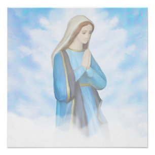 Maagd Mary Poster zonder blozen