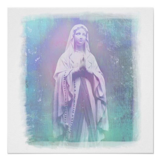 Maagd Mary Poster zonder blozen (Voorkant)