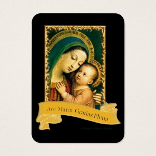 Maagd Mary Prayer Memorare Heilige Kaart, zonder b Visitekaartje (Voorkant)