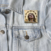 Maagd Mary Queen of Heaven Vierkante Button 5,1 Cm (In situ)