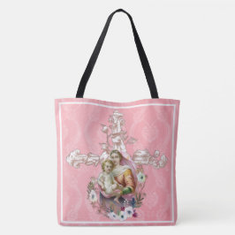 Maagd Mary Religieuze Jesus Cross, zonder blote og Tote Bag