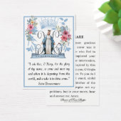 Maagd Mary Religieuze Katholieke Memorare Prayer Visitekaartje (Bureau)