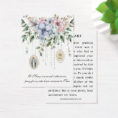 Maagd Mary Religieuze Katholieke Memorare Prayer Visitekaartje (Bureau)