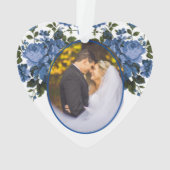 Maagd Mary Religieuze Rozen Foto Lace Ornament (achterkant)