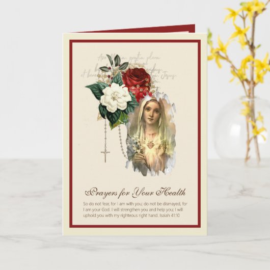 Maagd Mary Rosary Rozen krijgen een kaartje zonder Kaart (Gele Bloem)