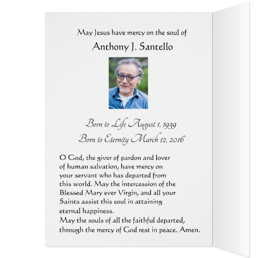 Maagd Mary Rozen katholiek condoleances Dankuwel (Binnen (Links))