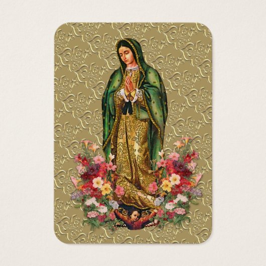 Maagd Mary Salve Reina, Spaans gebed Heilige Kaart (Voorkant)