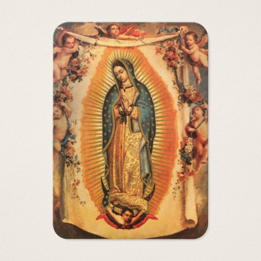 Maagd Mary Salve Reina, Spaans gebed Heilige Kaart (Voorkant)