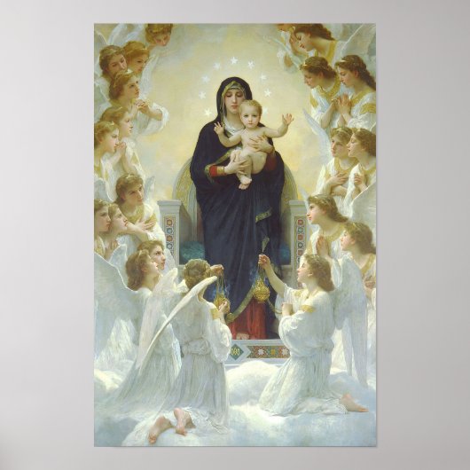 Maagd Mary van de Angels & Baby Jesus Our Lady Poster (Voorkant)