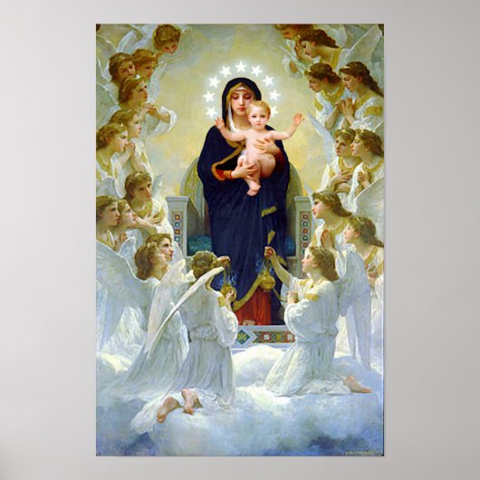 Maagd Mary van de Angels & Baby Jesus Our Lady Poster (Voorkant)